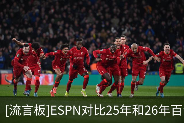 [流言板]ESPN对比25年和26年百大球星榜前十：约基奇连续位列第一